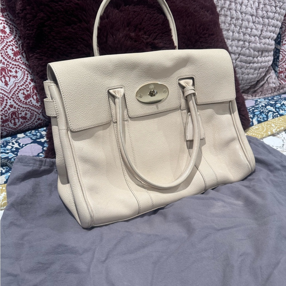 Mulberry Ivory Leather Satchel